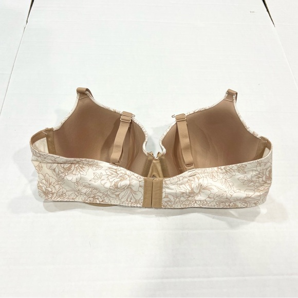 Ambrielle Floral Print Bra - Cream - Picture 2 of 4